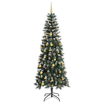 Künstlicher Weihnachtsbaum mit 300 LEDs mit Ständer Grün 210 cm