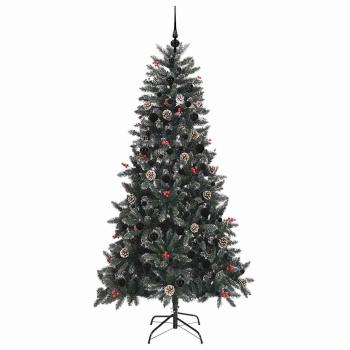 Künstlicher Weihnachtsbaum Grün 210 cm PVC, Plastik und Stahl