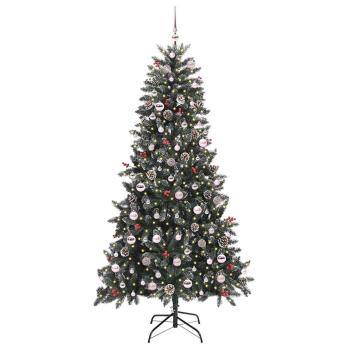 Künstlicher Weihnachtsbaum Grün 210 cm PVC, Plastik und Stahl