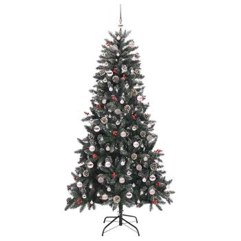 Künstlicher Weihnachtsbaum Grün 210 cm PVC, Plastik und Stahl