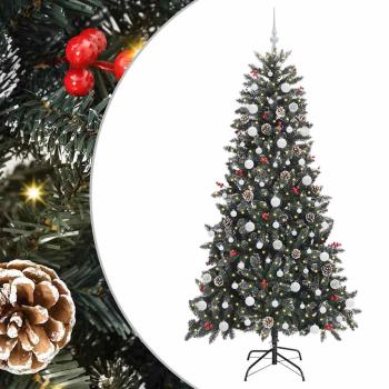 Künstlicher Weihnachtsbaum Grün 210 cm PVC, Plastik und Stahl