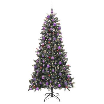 Künstlicher Weihnachtsbaum Grün 210 cm PVC, Plastik und Stahl