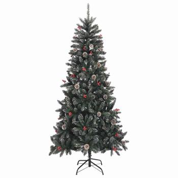 Künstlicher Weihnachtsbaum Grün 210 cm PVC, Plastik und Stahl