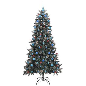 Künstlicher Weihnachtsbaum Grün 210 cm PVC, Plastik und Stahl