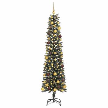 Künstlicher Weihnachtsbaum mit 300 LEDs mit Ständer Grün 210 cm
