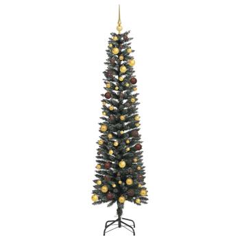 Künstlicher Weihnachtsbaum mit 300 LEDs mit Ständer Grün 210 cm