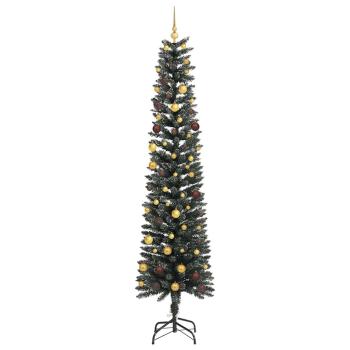 Künstlicher Weihnachtsbaum mit 300 LEDs mit Ständer Grün 240 cm