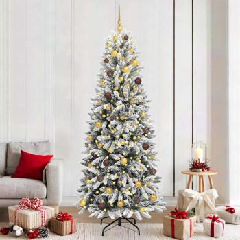 ARDEBO.de - Künstlicher Weihnachtsbaum Weiß 210 cm