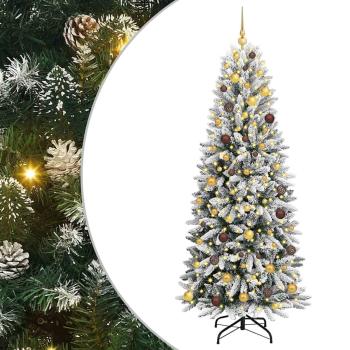 Künstlicher Weihnachtsbaum Weiß 210 cm