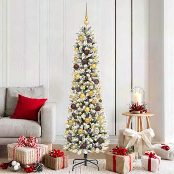 ARDEBO.de - Künstlicher Weihnachtsbaum Weiß 180 cm