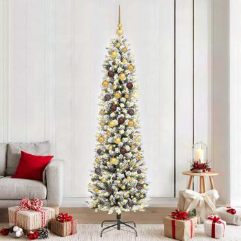 ARDEBO.de - Künstlicher Weihnachtsbaum Weiß 210 cm