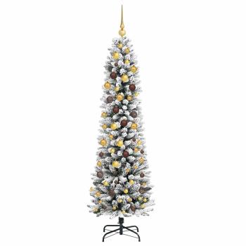 Künstlicher Weihnachtsbaum Weiß 210 cm
