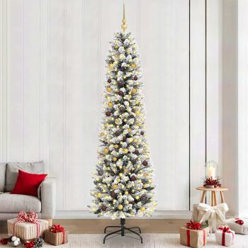 ARDEBO.de - Künstlicher Weihnachtsbaum Weiß 240 cm