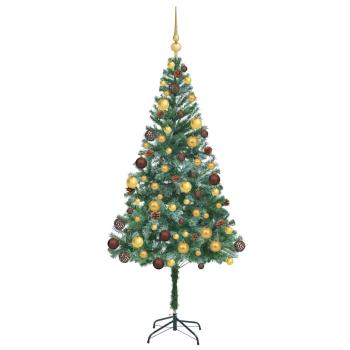 Künstlicher Weihnachtsbaum Grün 180 cm PVC und Stahl