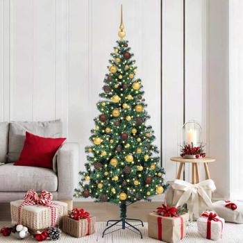 ARDEBO.de - Künstlicher vorbeleuchteter Weihnachtsbaum Grün 180 cm