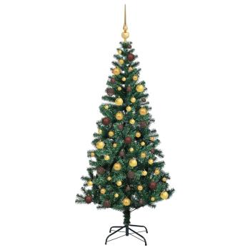 Künstlicher vorbeleuchteter Weihnachtsbaum Grün 180 cm