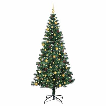 Künstlicher vorbeleuchteter Weihnachtsbaum Grün 240 cm