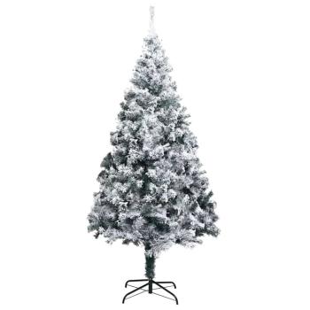 Künstlicher Weihnachtsbaum mit 300 LEDs mit Ständer Weiß 180 cm
