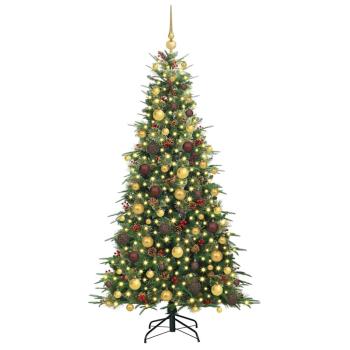 Künstlicher klappbarer Weihnachtsbaum Grün 180 cm PE und PVC