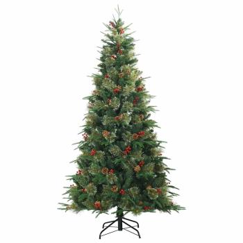 Künstlicher klappbarer Weihnachtsbaum Grün 240 cm PE und PVC