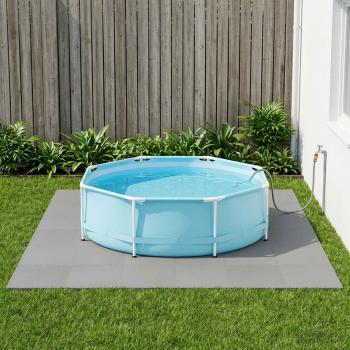 ARDEBO.de - Pool Bodenschutzmatte 24 stk. Grau 8,64 m² EVA-Schaum