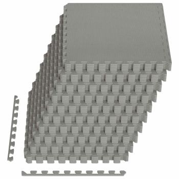 Pool Bodenschutzmatte 50 stk. Grau 18 m² EVA-Schaum