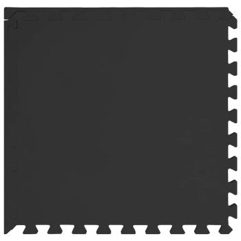 Pool Bodenschutzmatte 24 Stk. Schwarz 8,64 m² EVA-Schaum