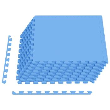 Pool Bodenschutzmatte 24 stk. Blau 8,64 m² EVA-Schaum