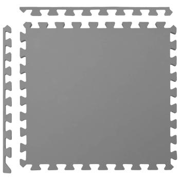 Pool Bodenschutzmatte 40 Stk. Grau 14,4 m² EVA-Schaum