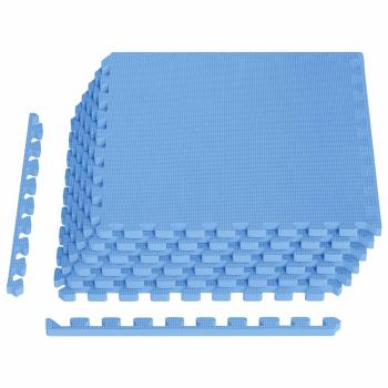 Pool Bodenschutzmatte 6 Stk. Blau 2,16 m² EVA-Schaum
