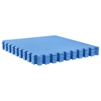 Pool Bodenschutzmatte 6 Stk. Blau 2,16 m² EVA-Schaum