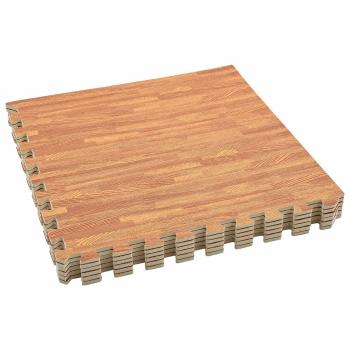 Pool Bodenschutzmatte 12 stk. Holz 4,32 m² EVA-Schaum