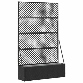 ARDEBO.de - Garten-Spalier-Pflanzer Schwarz 105 x 30 x 170 cm Metall