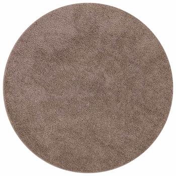 Anti-Rutsch Shaggy Teppich Braun 90 x 90 cm PP