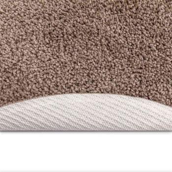 Anti-Rutsch Shaggy Teppich Braun 90 x 90 cm PP