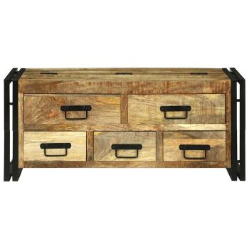 Couchtisch Braun 90 x 50 x 38 cm Massivholz Mango