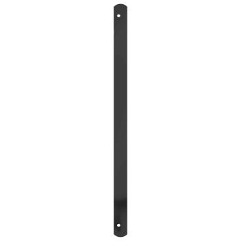 Fenstergitter 75,5 x 60 cm Pulverbeschichteter Stahl Schwarz