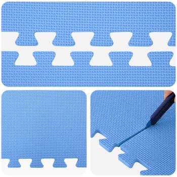 Fußmatten 6 stk. Blau 2,16 m² EVA-Schaum