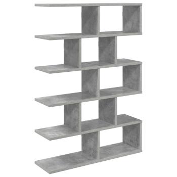 Wandregal Betongrau 70 x 20 x 100 cm Holzwerkstoff