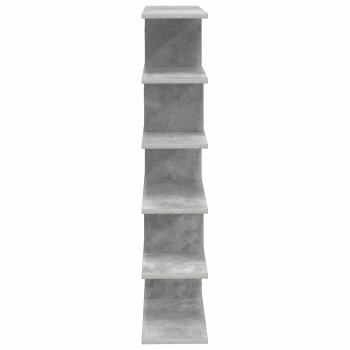 Wandregal Betongrau 70 x 20 x 100 cm Holzwerkstoff