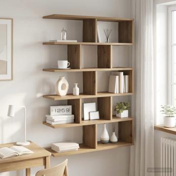 ARDEBO.de - Wandregal Artisan-Eiche 70 x 20 x 100 cm Holzwerkstoff