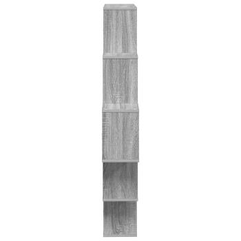 Wandregal Sonoma-Grau 120 x 20 x 136 cm Holzwerkstoff