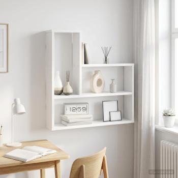 ARDEBO.de - Wandregal Weiß 60 x 11 x 60 cm Holzwerkstoff