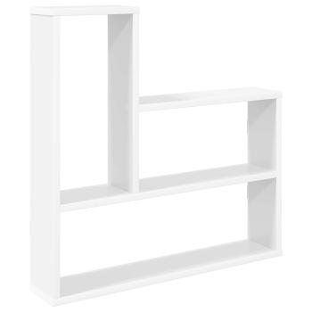Wandregal Weiß 60 x 11 x 60 cm Holzwerkstoff