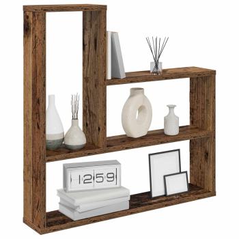 Wandregal Altholz 60 x 11 x 60 cm Holzwerkstoff