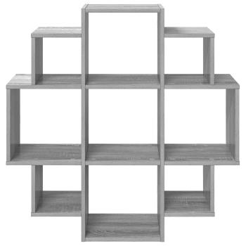 Wandregal Sonoma-Grau 90 x 25 x 90 cm Holzwerkstoff