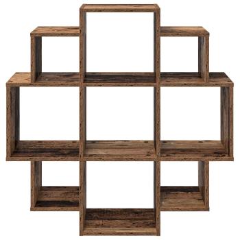 Wandregal Altholz 90 x 25 x 90 cm Holzwerkstoff