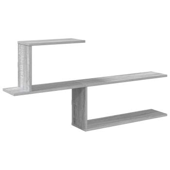 Wandregal Sonoma-Grau 122 x 18 x 60 cm Holzwerkstoff