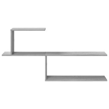 Wandregal Sonoma-Grau 122 x 18 x 60 cm Holzwerkstoff