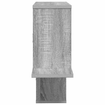 Wandregal Sonoma-Grau 122 x 18 x 60 cm Holzwerkstoff